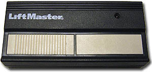 Remote control w/2 buttons for a Liftmaster DIP-switch garage door opener